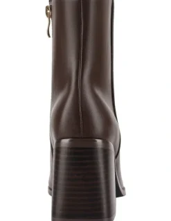 Verali Lilo Ankle Boots in Chocolate Brown