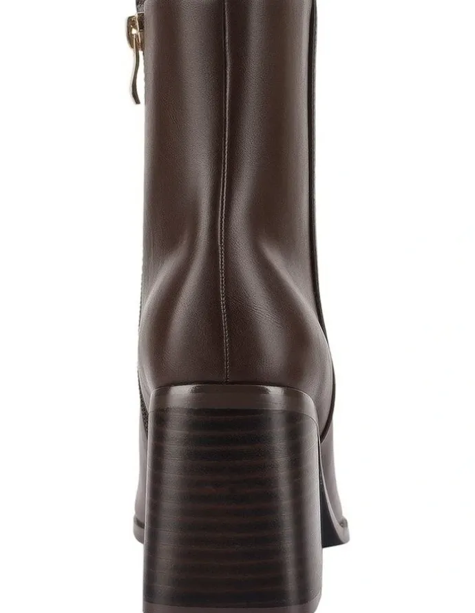 Verali Lilo Ankle Boots in Chocolate Brown