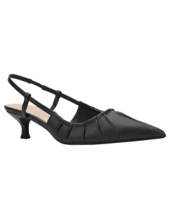 Verali Lucius Slingback Kitten Heels in Black