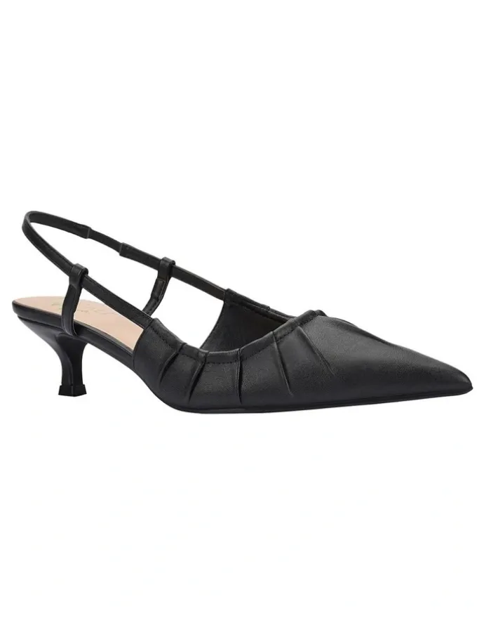 Verali Lucius Slingback Kitten Heels in Black