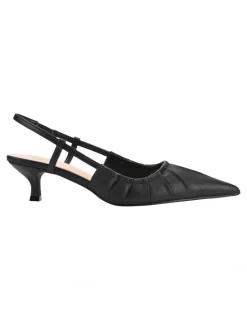 Verali Lucius Slingback Kitten Heels in Black