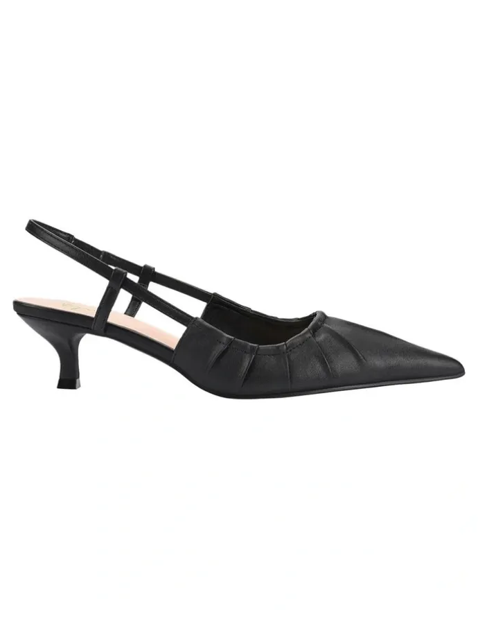 Verali Lucius Slingback Kitten Heels in Black
