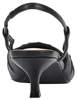 Verali Lucius Slingback Kitten Heels in Black