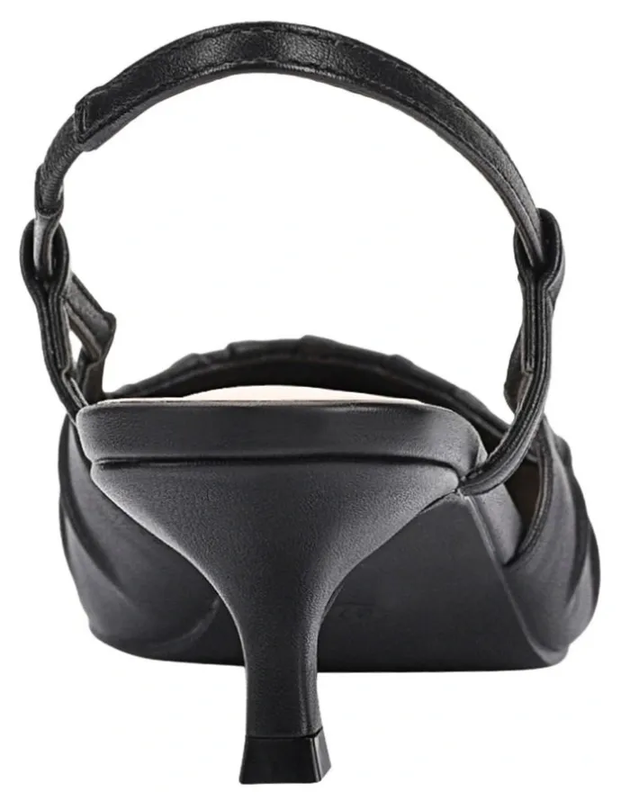 Verali Lucius Slingback Kitten Heels in Black