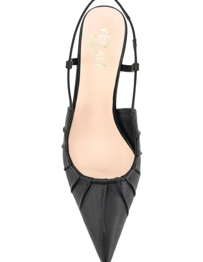 Verali Lucius Slingback Kitten Heels in Black