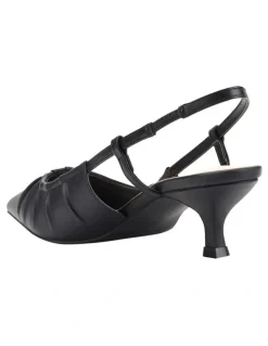 Verali Lucius Slingback Kitten Heels in Black
