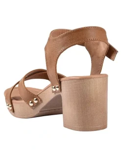 Verali Lulu Tan Clog Sandal