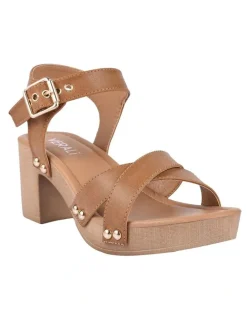 Verali Lulu Tan Clog Sandal