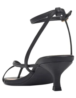 Verali Maeve Kitten Heel Sandals in Black