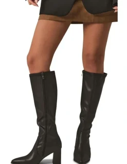 Verali Marlo Knee High Boots in Black