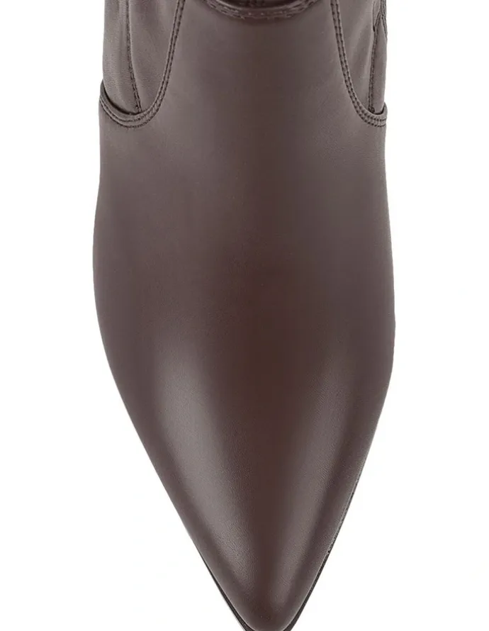 Verali Marlo Knee High Boots in Chocolate Brown