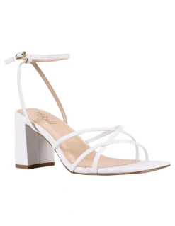 Verali Nakita Low Block Heels in White