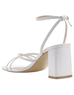 Verali Nakita Low Block Heels in White