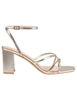 Verali Nakita Low Block Heels in Champagne