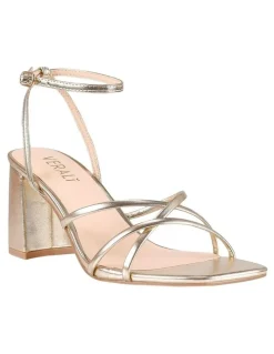 Verali Nakita Low Block Heels in Champagne