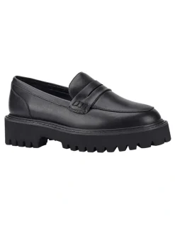 Verali Neon Chunky Loafers in Black