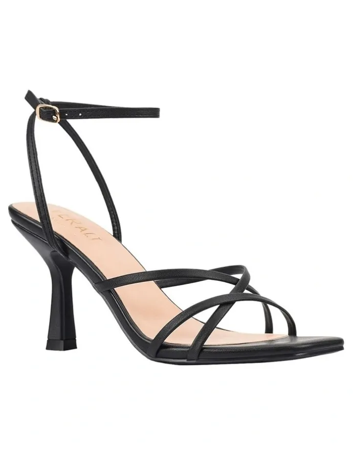Verali Penelope Strappy Sandals in Black