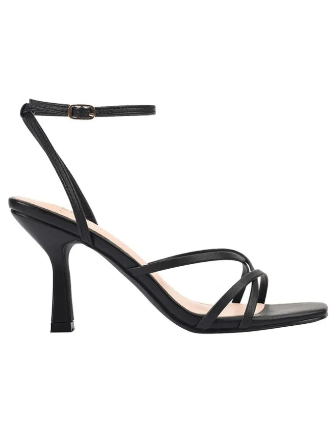 Verali Penelope Strappy Sandals in Black