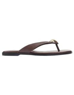 Verali Sara Casual Thongs in Chocolate Brown