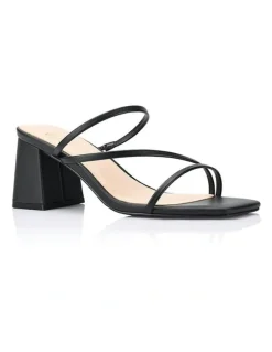 Verali Stanford Block Heel Mules in Black
