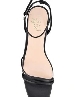 Verali Stevie Block Heel Sandals in Black
