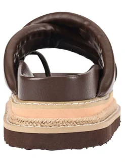 Verali Thelma Flatform Slides in Chocolate