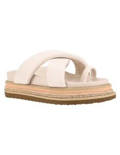 Verali Thelma Flatform Slides in Bone