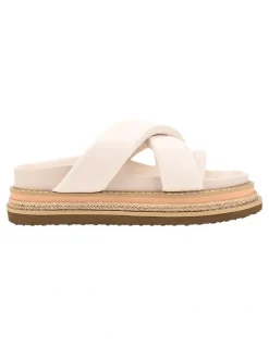 Verali Thelma Flatform Slides in Bone