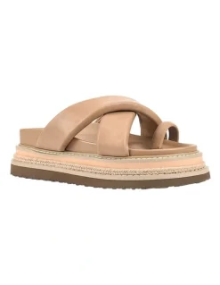 Verali Thelma Flatform Slides in Biscuit