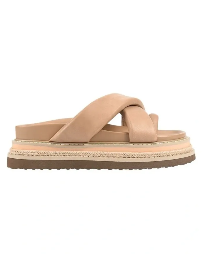 Verali Thelma Flatform Slides in Biscuit
