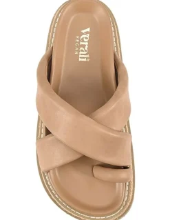 Verali Thelma Flatform Slides in Biscuit