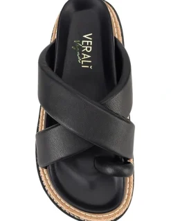 Verali Thelma Flatform Slides in Black