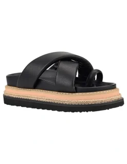 Verali Thelma Flatform Slides in Black