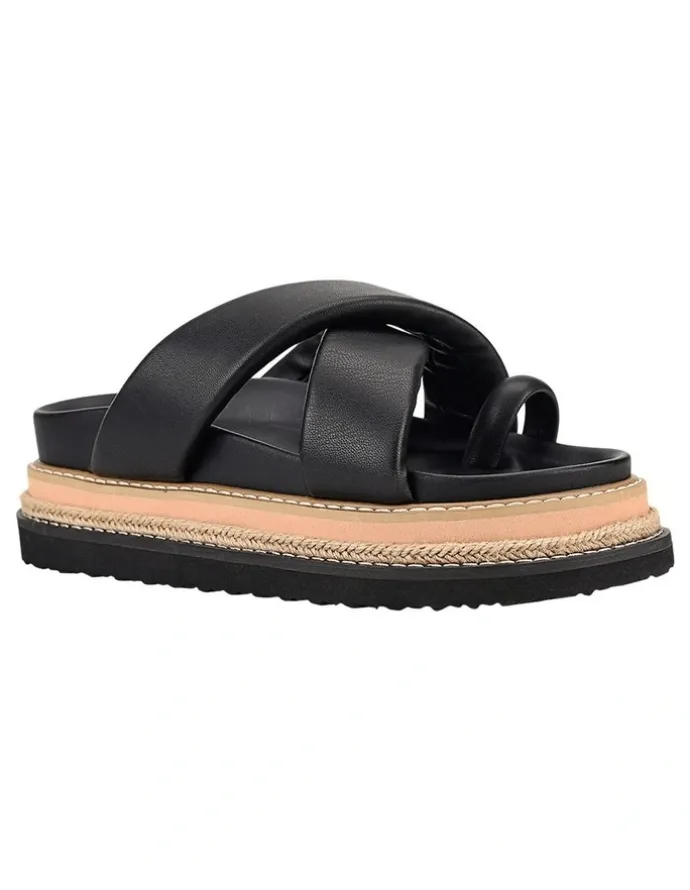 Verali Thelma Flatform Slides in Black
