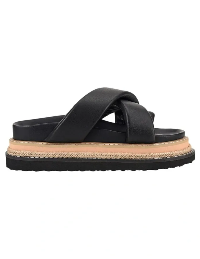 Verali Thelma Flatform Slides in Black