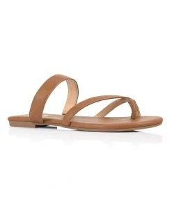 Verali Tova Strappy Thongs in Tan