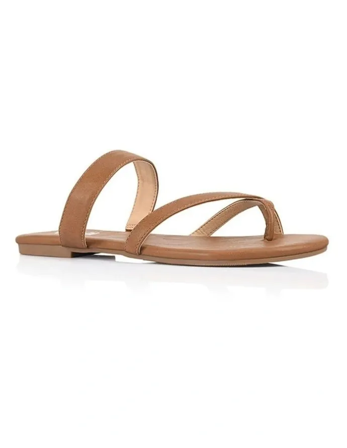 Verali Tova Strappy Thongs in Tan