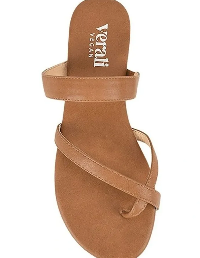 Verali Tova Strappy Thongs in Tan