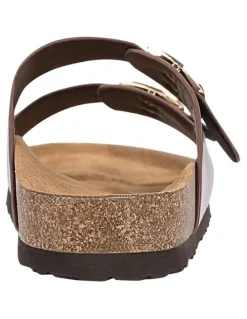 Verali Xylo Footbed Slides in Chocolate Brown
