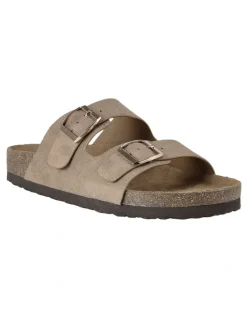 Verali Xylo Slide Sandals in Taupe