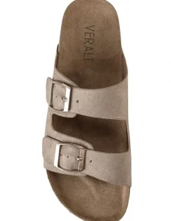 Verali Xylo Slide Sandals in Taupe