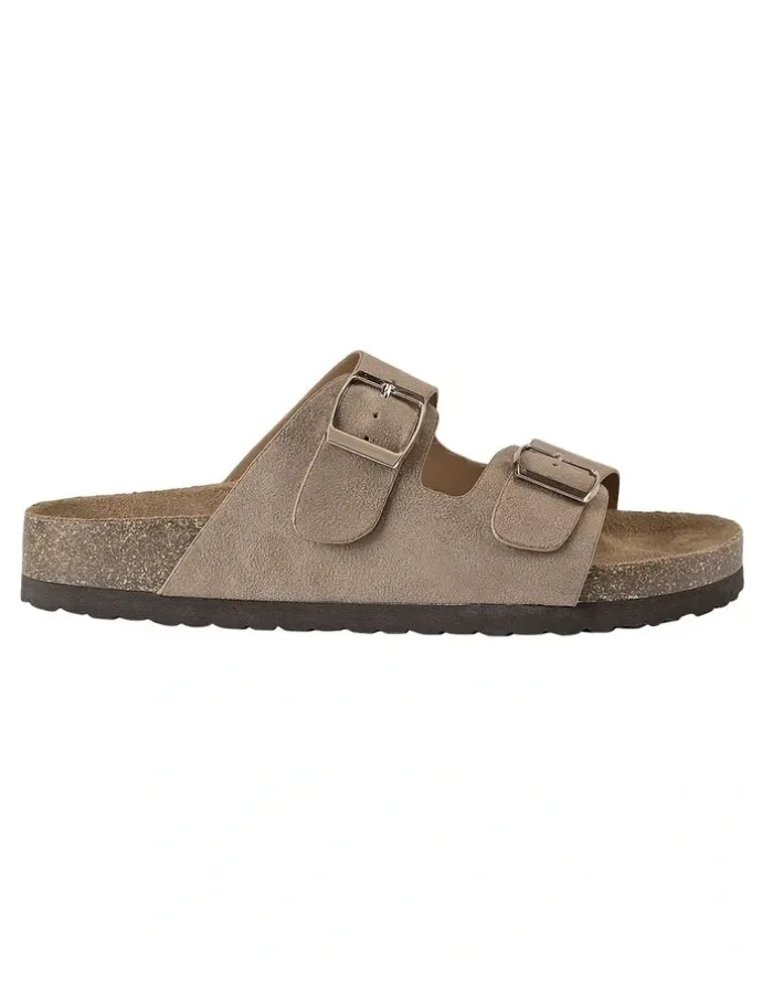 Verali Xylo Slide Sandals in Taupe