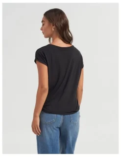 Vero Moda Ava Plain Top in Black
