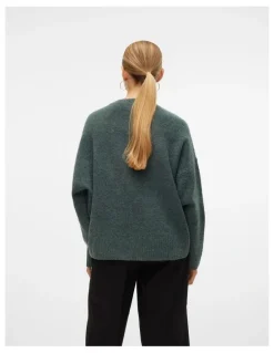 Vero Moda Boom Chunky Knit in Green