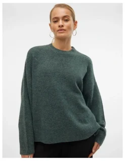 Vero Moda Boom Chunky Knit in Green