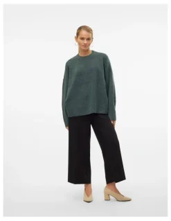 Vero Moda Boom Chunky Knit in Green