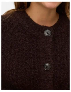 Vero Moda Carmen Cardigan in Chocolate