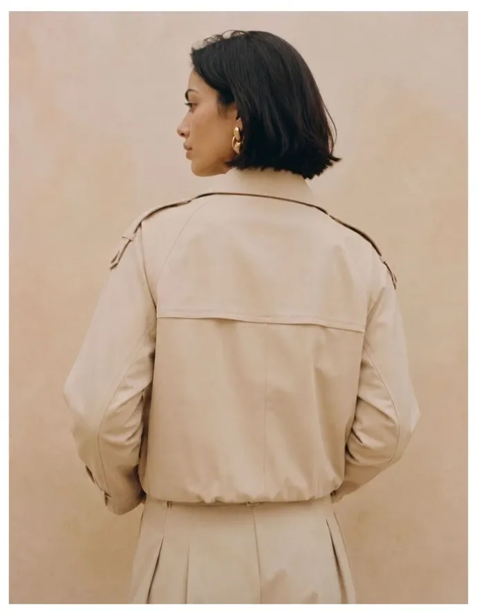 Vero Moda Chelsea Maddy Short Jacket in Ivory