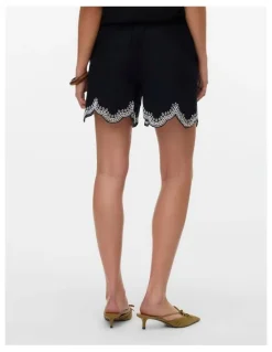Vero Moda Diana Cotton Shorts in Black