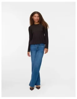 Vero Moda Lana Ribbed Knit in Chocolate